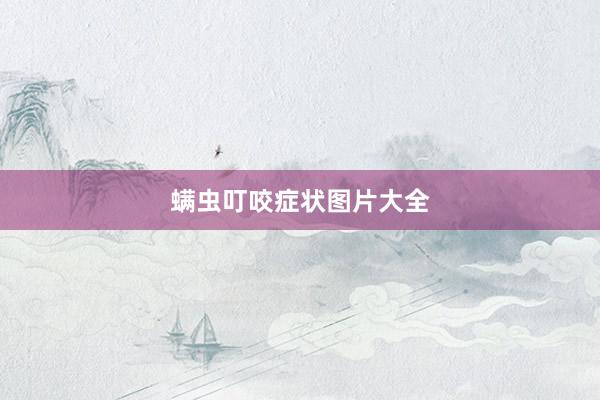 螨虫叮咬症状图片大全